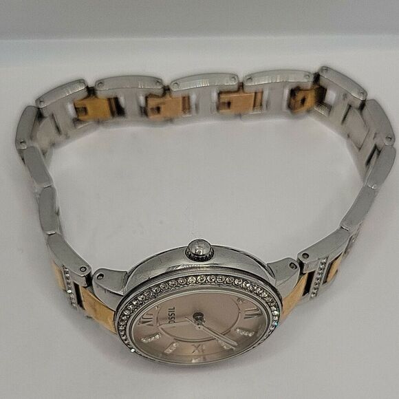 FOSSIL Virginia ES3405 Women's Stainless Steel Analog Quartz Wrist Watch BC294 - Picture 8 of 11